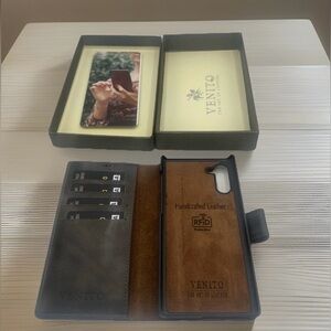 Venito Leather Wallet Phone Case Compatible With Samsung Galaxy Note 10